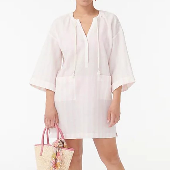 J. Crew Other - NWT J. Crew Cotton/linen V-neck Beach Tunic in Stripe